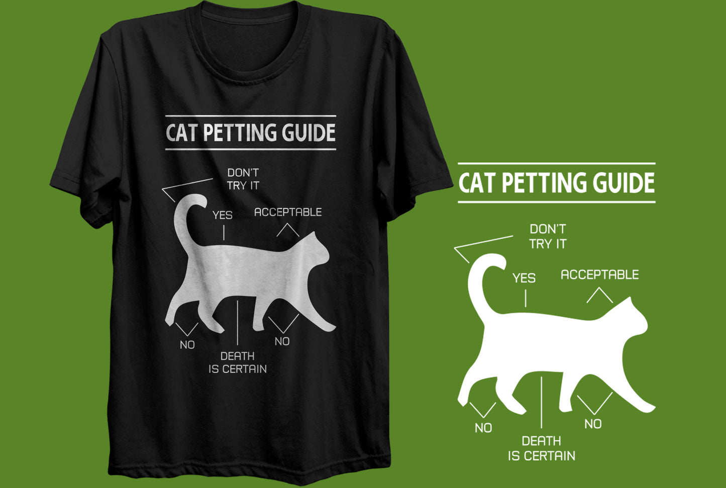 Cat Petting Super Soft Gilden Tee