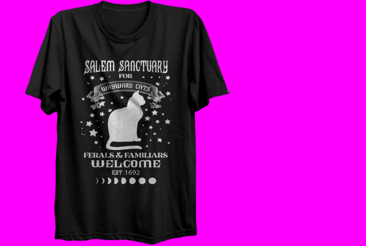 Salem Cat Super Soft Gilden Tee