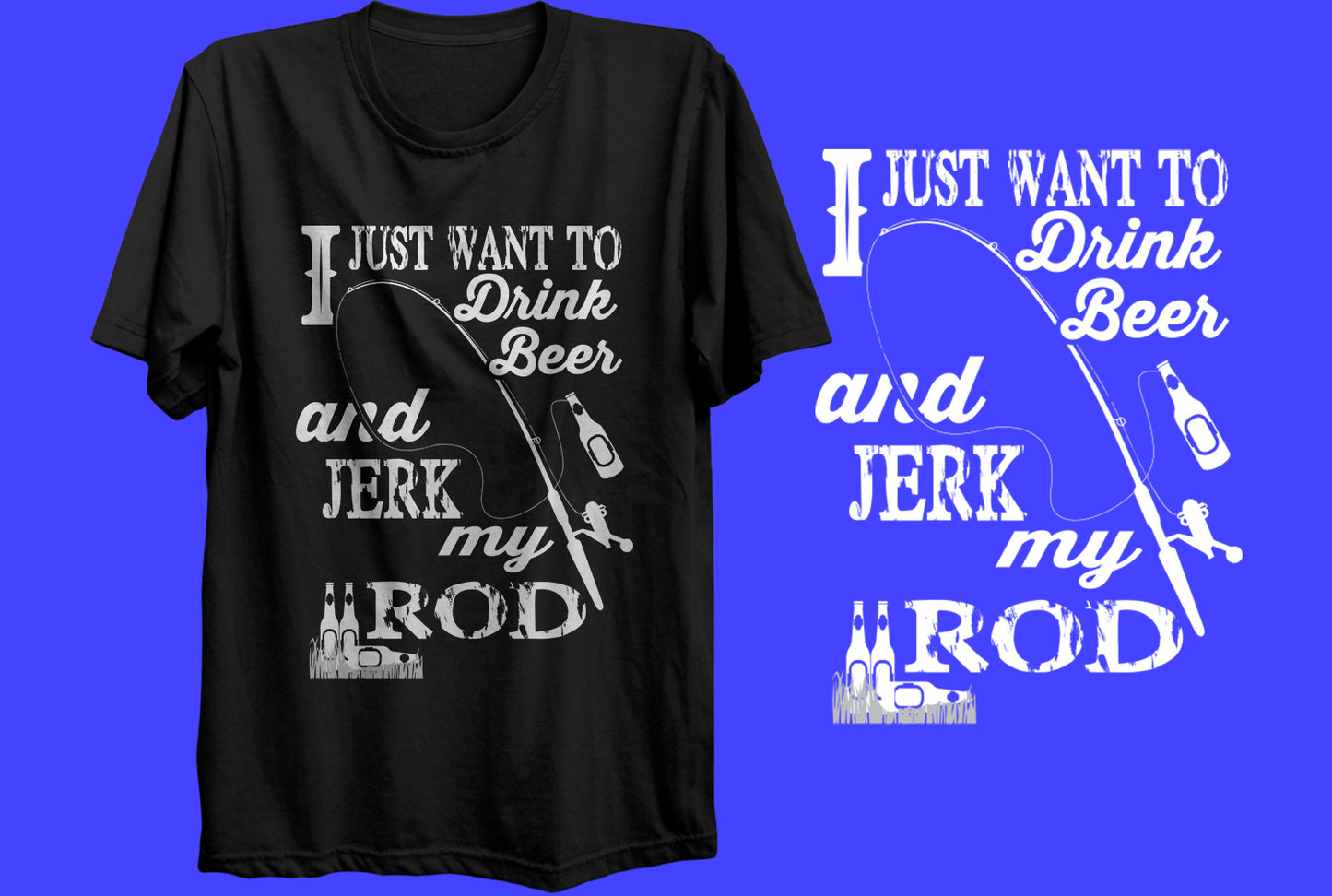 Jerk the Rod Super Soft Gilden Tee