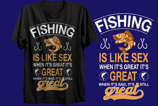 Fishing like Sex Super Soft Gilden Tee