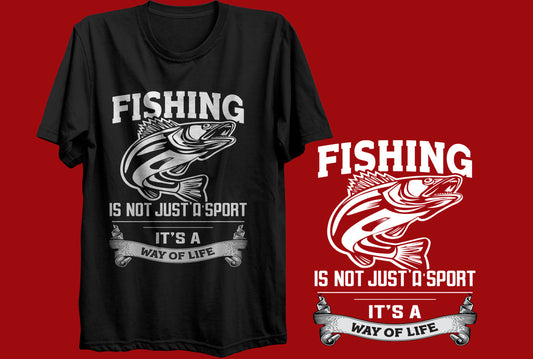 Fishing is the way of life Super Soft Gilden Tee