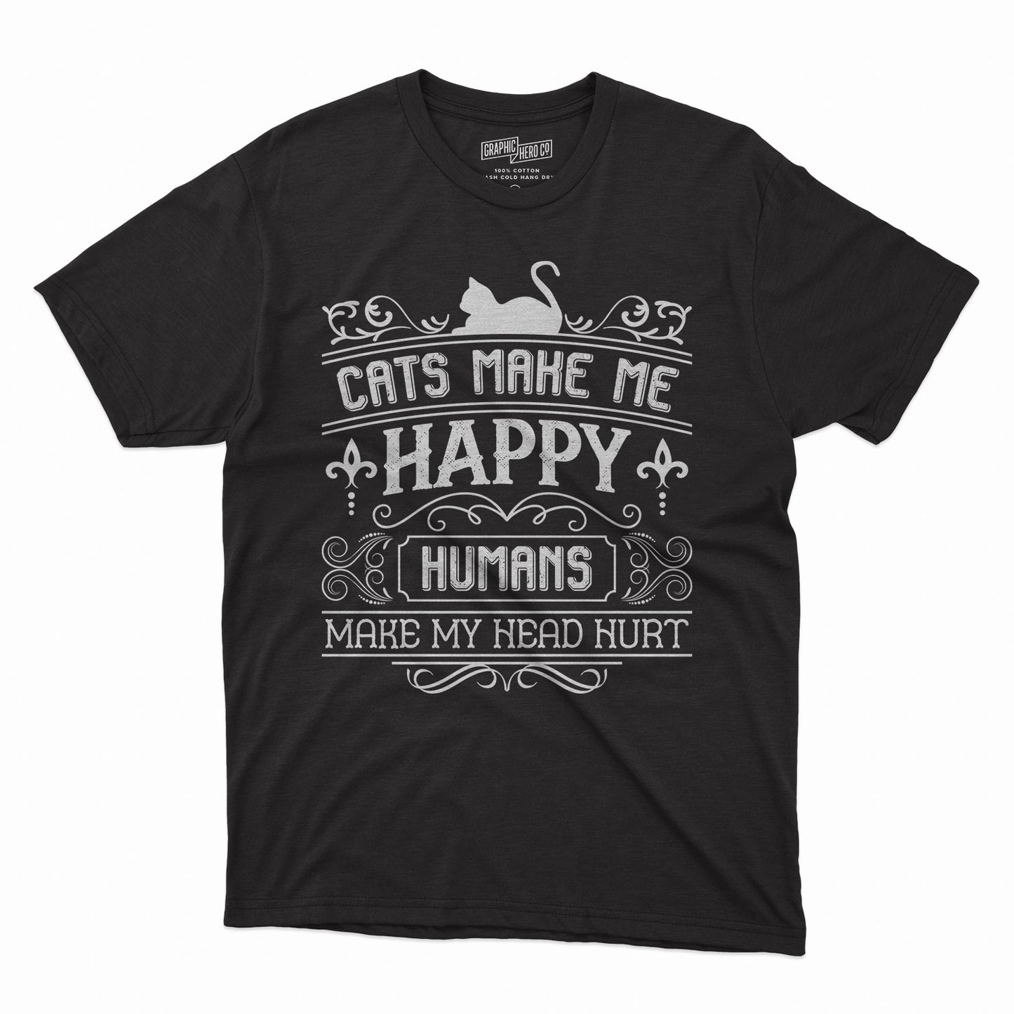 Cat  Happy Super Soft Gilden Tee