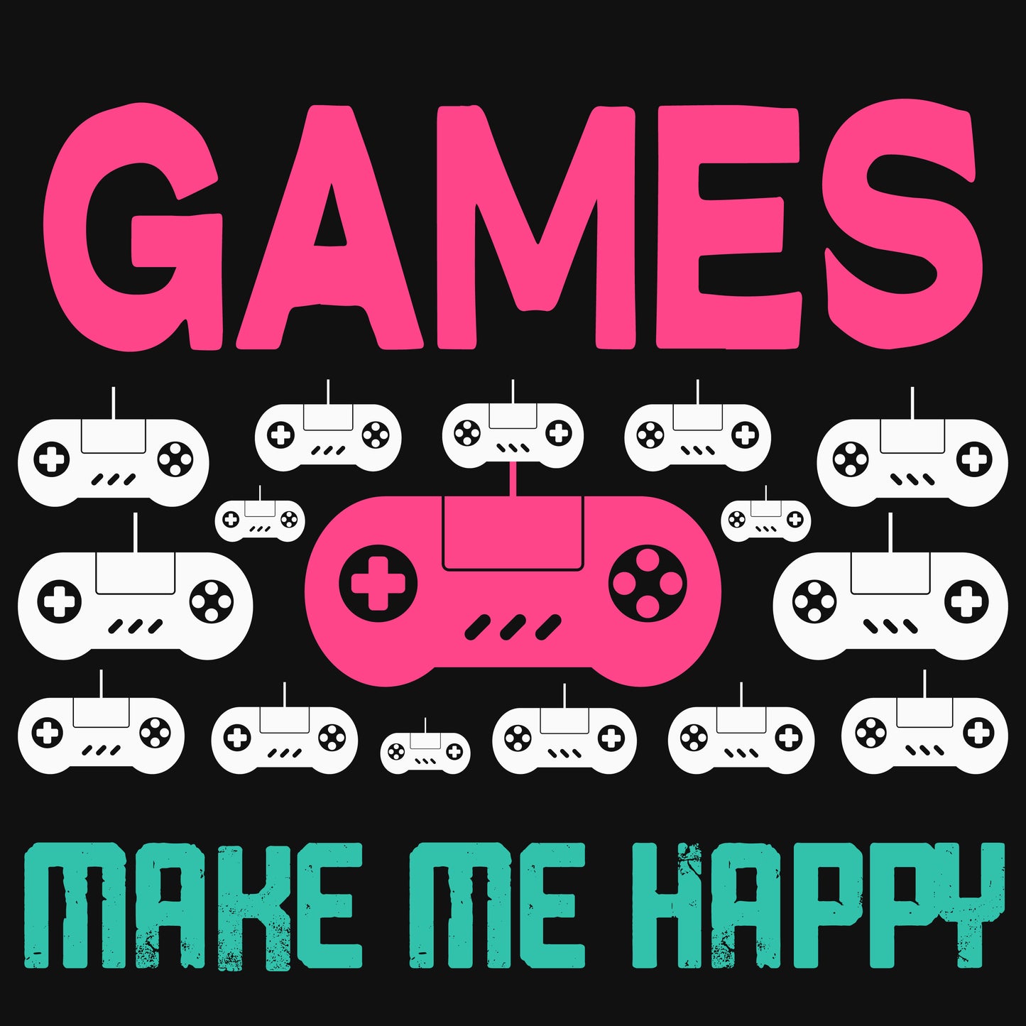 Games make me HAPPY Super Soft Gilden Tee