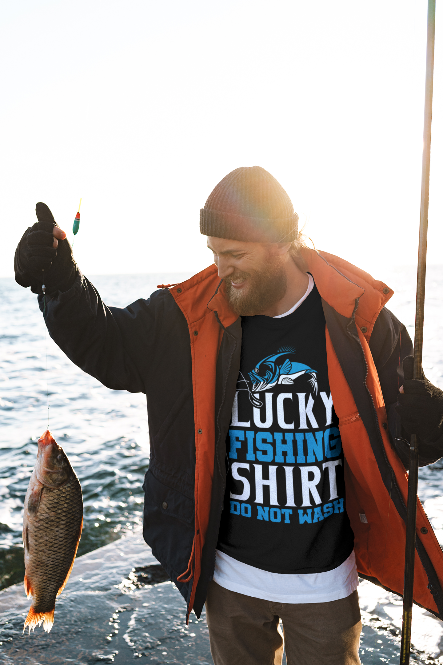 Lucky Fishing Shirt Super Soft Gilden Tee