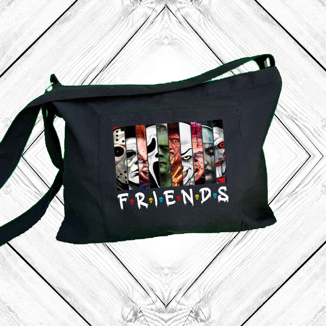 Mushroom love Adjustable Strap Zippered Recycled Tote Bag (Copy)