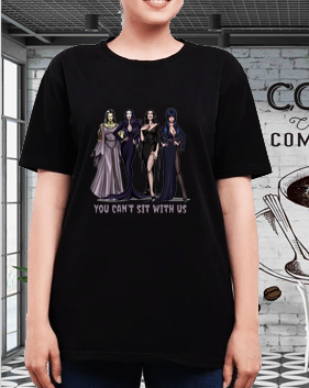 women of horror "You Cant Sit with US" Gilden Super Soft Horror Tee