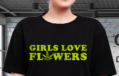 GIRLS LIKE FLOWERS Gilden Super Soft Tee