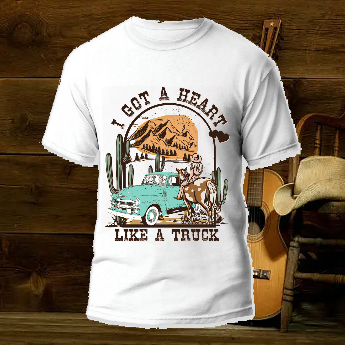 Heart Like A Truck Gilden Super Soft Tee