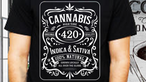 Jack Daniels 420 Gilden Super Soft Horror Tee