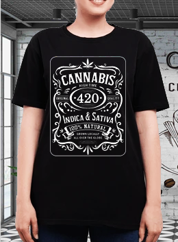 Jack Daniels 420 Gilden Super Soft Horror Tee