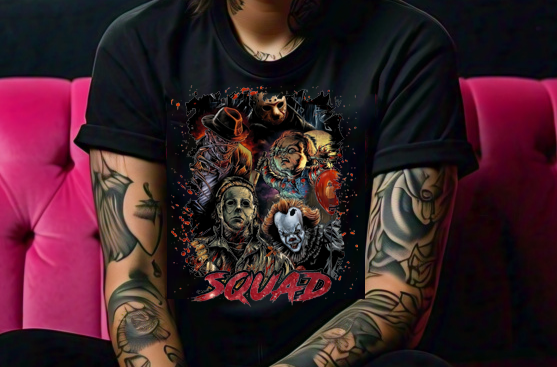 Horror Squad Gilden Black Soft Tee