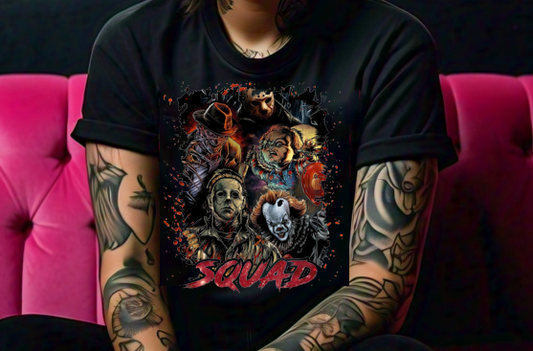 Horror Squad Gilden Black Soft Tee